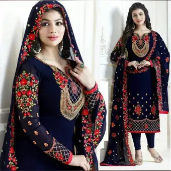 indian blue shalwar kameez: Buy Online 