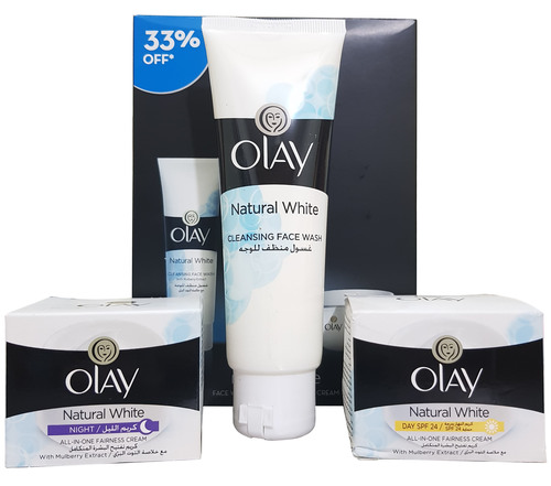 Olay Natural White Fairness Day Cream Night Cream Face Wash 3 In 1 Pack Buy Online At Best Prices In Pakistan Daraz Pk