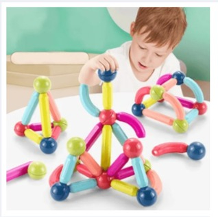 Magnetic Building Blocks Educational Toy for Kids | STEM Magnetic Construction Building Set | Creative Learning Toy