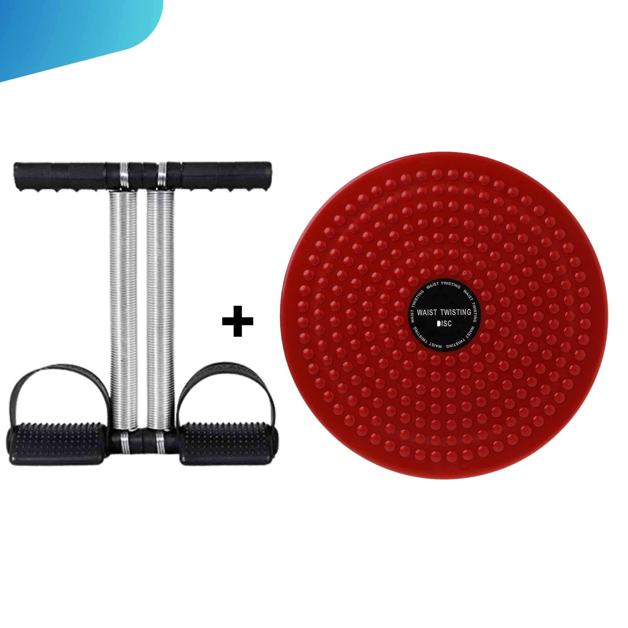 COMBO DEAL HIGH QUALITY DOUBLE SPRING TUMMY TRIMMER AND COLOR TWISTER EXERCISE MACHINE ABS DISC