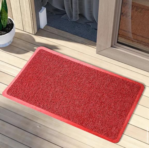 Anti Slip PVC Coil Doormat 38x58 cm Durable Indoor Outdoor Floor Mat