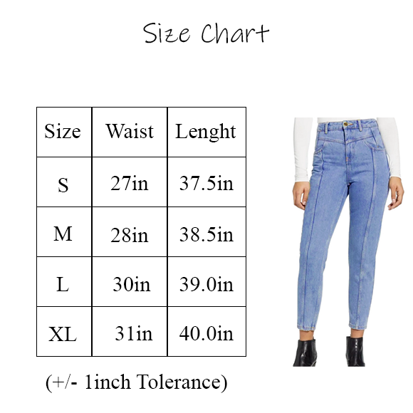 High Waist Denim Jeans for Girls - Stretch Slim Fit Skinny Pants - Sizes 27-31