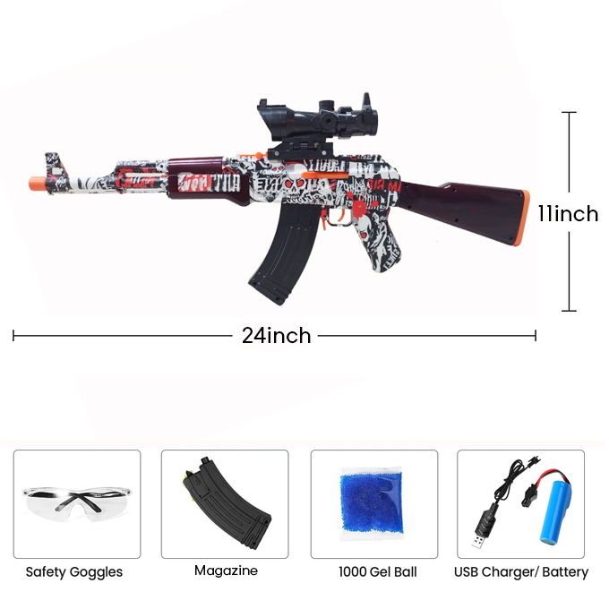 A47 Gel Blaster Manual Reload & Automatic Electric Rechargeable 2 in