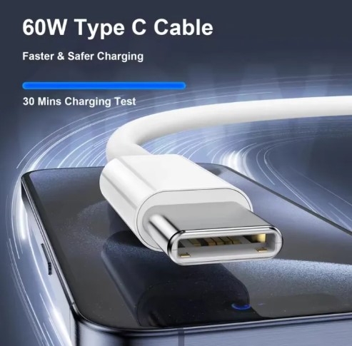 Baseus C to C Cable 1.2 Meter | Type-C to Type-C Cable Fast Charging 100W | C to C Type Cable Fast Charging & Data Cable Compatible With All Devices