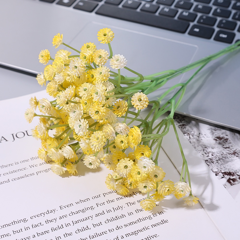 Colorful Reed Plush Artificial Gypsophila for Home Decoration Family