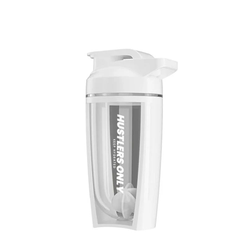 Hydra Shaker Bottle - White - Multi-Purpose Water Bottle Shaker Bottle, Shaker Bottle Protein, BPA Free Plastic Easy Grip Leak Proof, bottles for water, bottles for water for girls, bottle, water bottle, water bottle for boys
