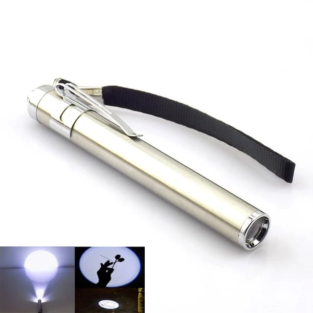 Doctor Torch Super Bright Led Torch AAA Batteries Metal Body For Home & Outdoor Sport Doctor Egg Cuddling
