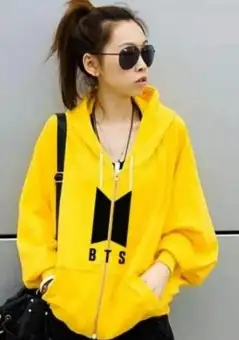 bts yellow hoodie