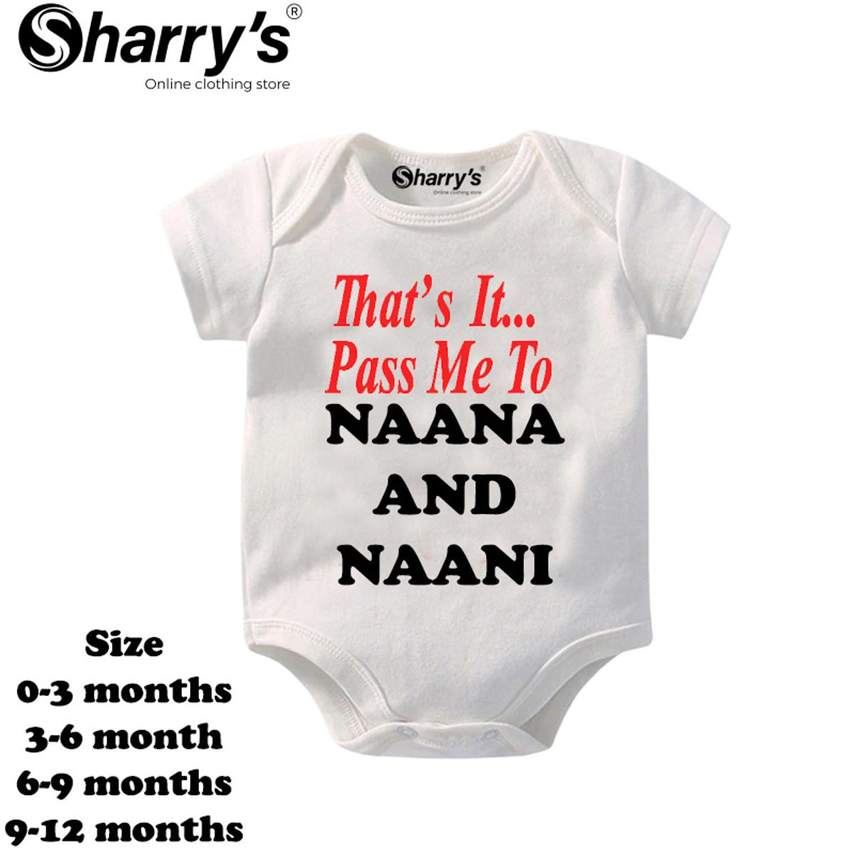 Sharrys Half Sleeves Baby Romper Bodysuit For Babies infant Onesis 0-14 Months Summer Wear Trendy Printed