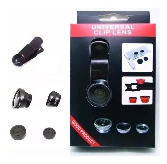 3 In 1 - Clear Zoom Mobile Camera Lens Selfie Mobile Phone Clip Lenses Fish Eye Wide Angle Macro Camera