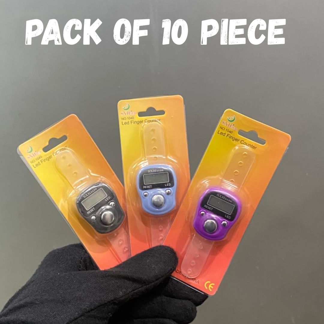 Finger counter digital tasbeeh | Finger Ring Tasbih | Led Light Tasbih | Tally Counter | Khair al hadi price in Pakistan