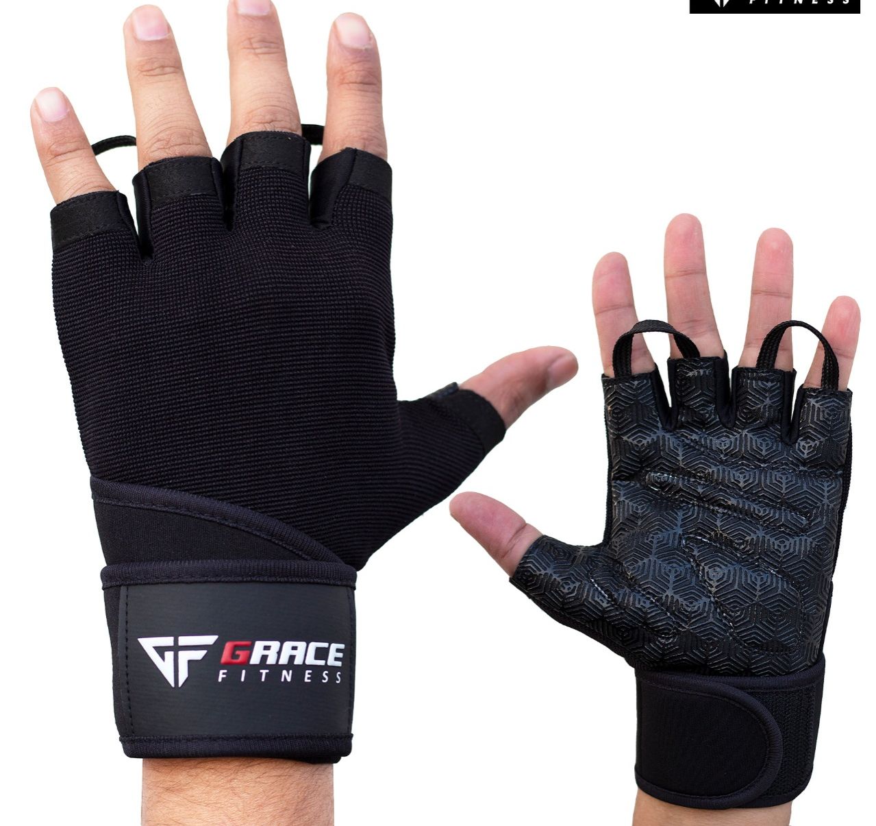 The Grace Fitness Weight Lifting Gloves for Workout, Weightlifting Gym Cross Training Pull Ups