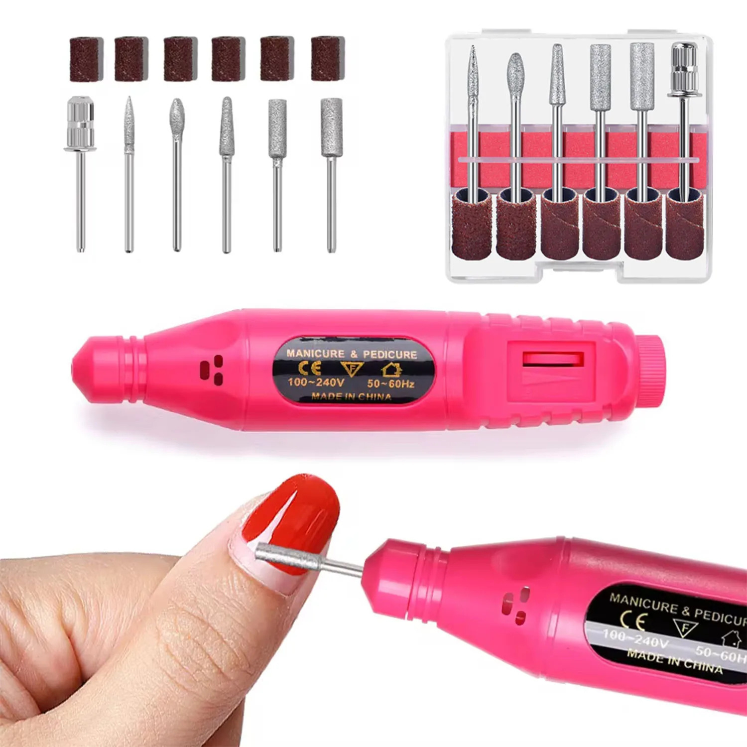 TYMO Strong Electric Nail Sander Nail Drill Machine Grinding Equipment Milling Cutter For Manicure Pedicure Polishing Tools