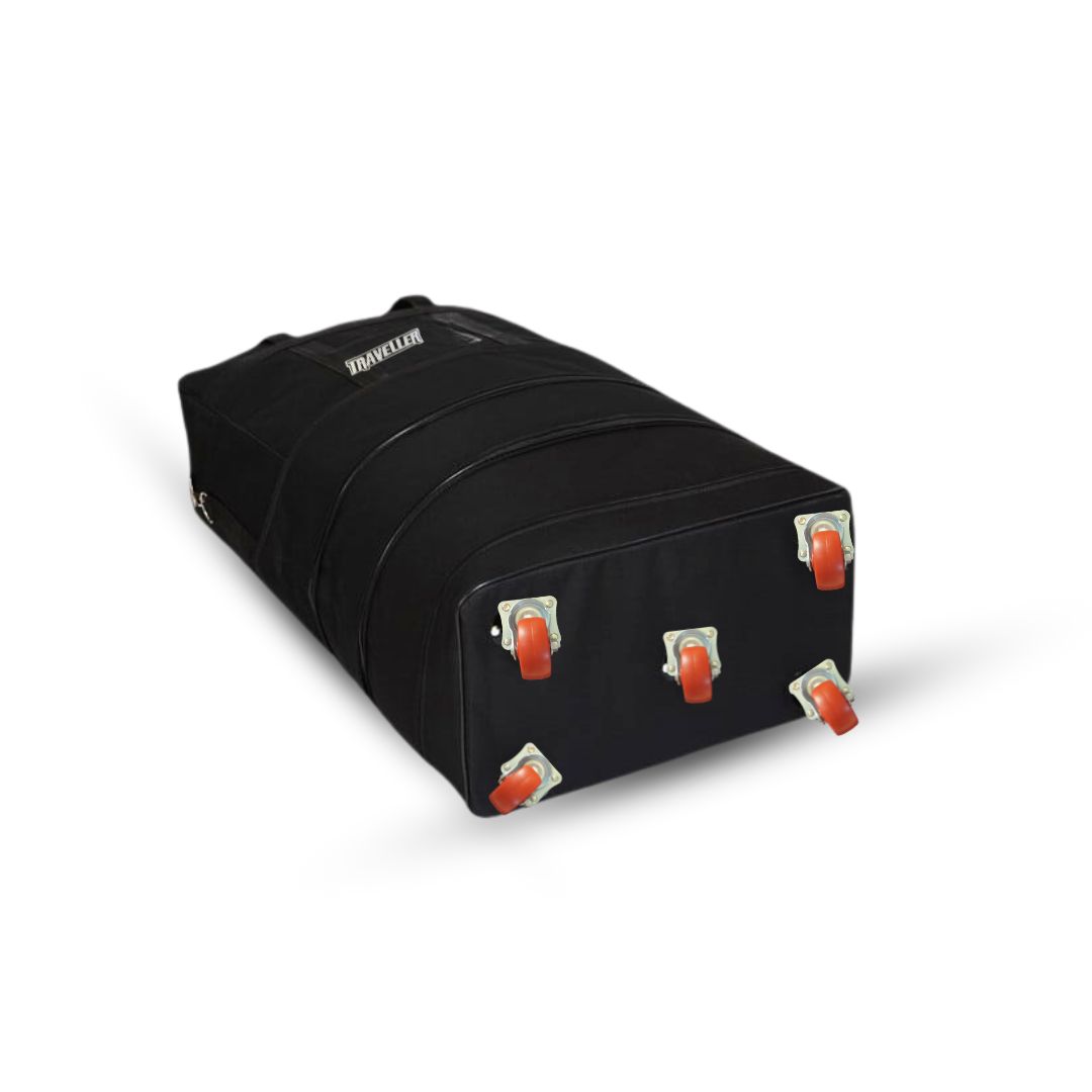 Expandable Suitcase Bag Foldable Rolling Luggage Bag 3 Lays Waterproof Oxford Duffle Bag Suitcase 6 Wheels for Men Women Lightweight Suitcases Travel Duffel Bags (Black)
