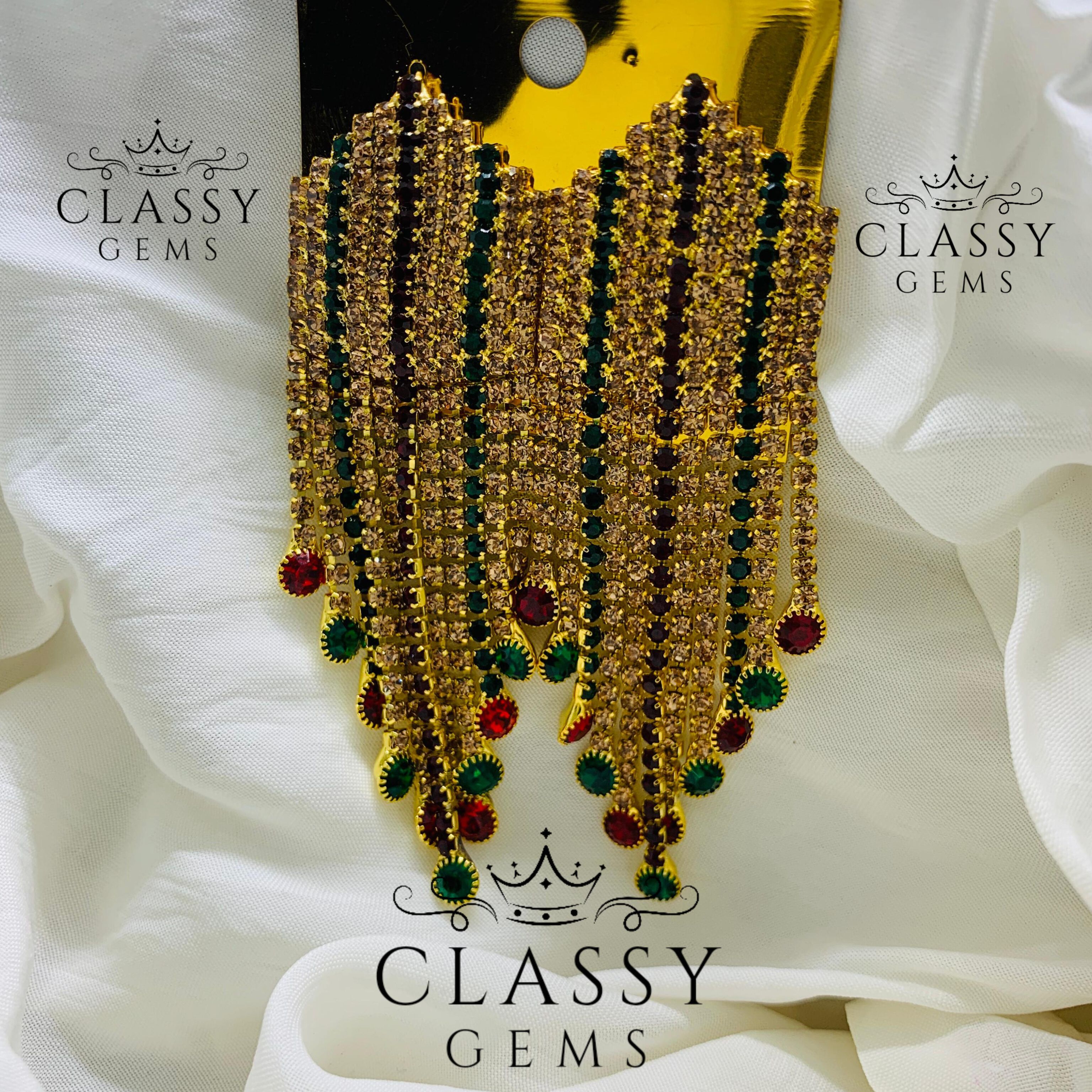 Stylish Long  Earrings For Girls/Women. Earrings Set/ classygems/Earrigs/ Jewellery for girls.