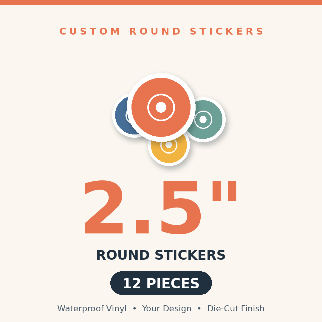 2.5 inch  - 12 Pcs