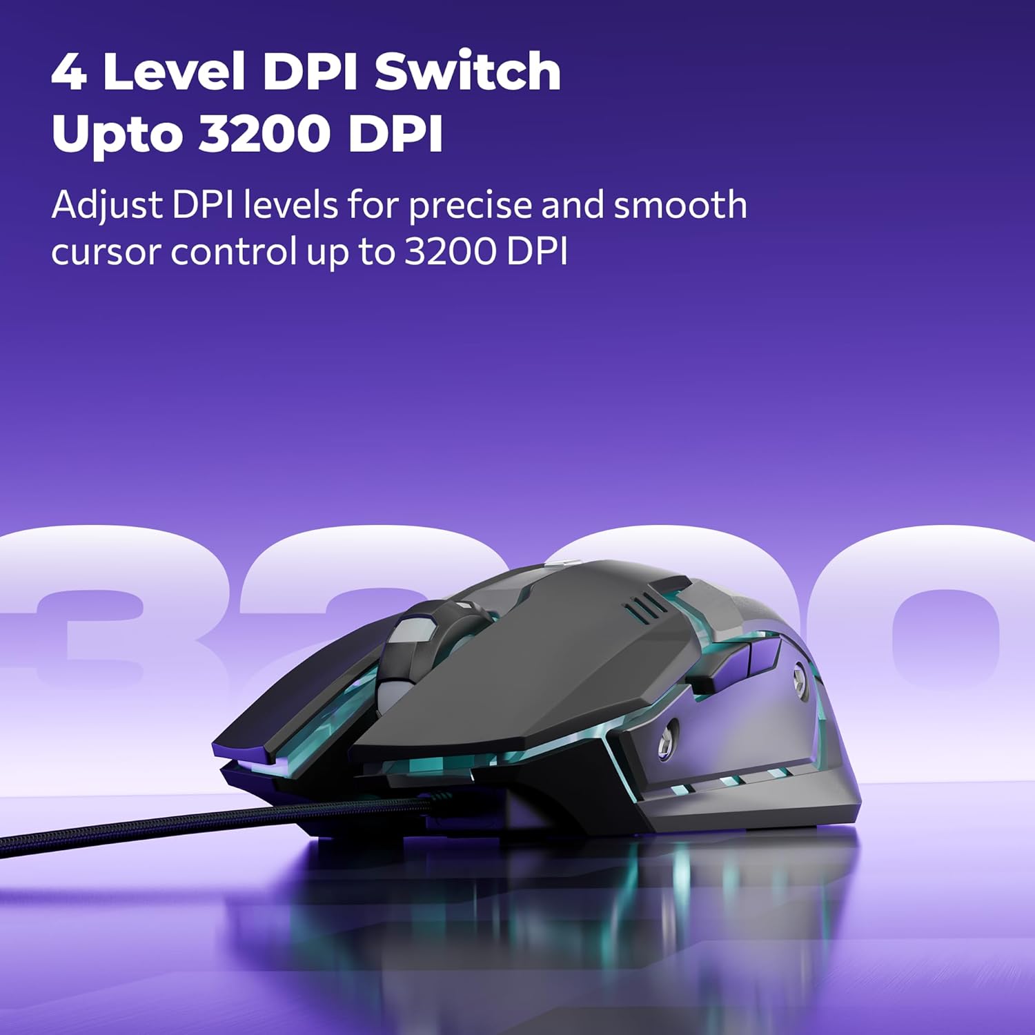 RGB Gaming Mouse with 7 light Wired Mouse For Laptop & Desktop Wired RGB Gaming Mouse USB Interface Optical Mute Mouse