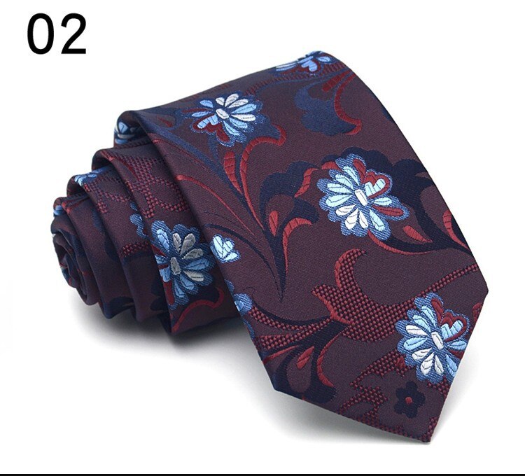 Linbaiway Polyester Neckties for Mens Suit Wedding Necktie Cravat