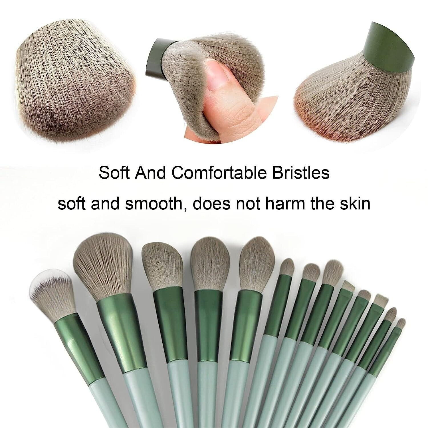 13 Pcs Makeup Brush Set – Soft Hair Brushes for Loose Powder, Eyeshadow, and Face Makeup – Professional Quality Cosmetic Tools