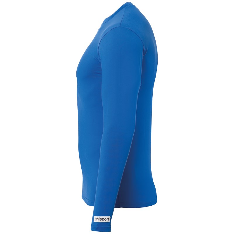 Branded Mens Compression Base Layer Top Long Sleeves Athletic Workout Royal Blue