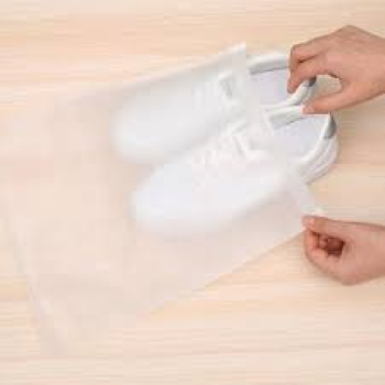 Travel Shoes Storage bag with clear window non-woven with PVC Bag