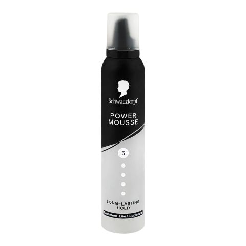 Power Mousse Long-Lasting Hold, 5, Vegan, Silicon Free | Hair Styling Care | 200ml