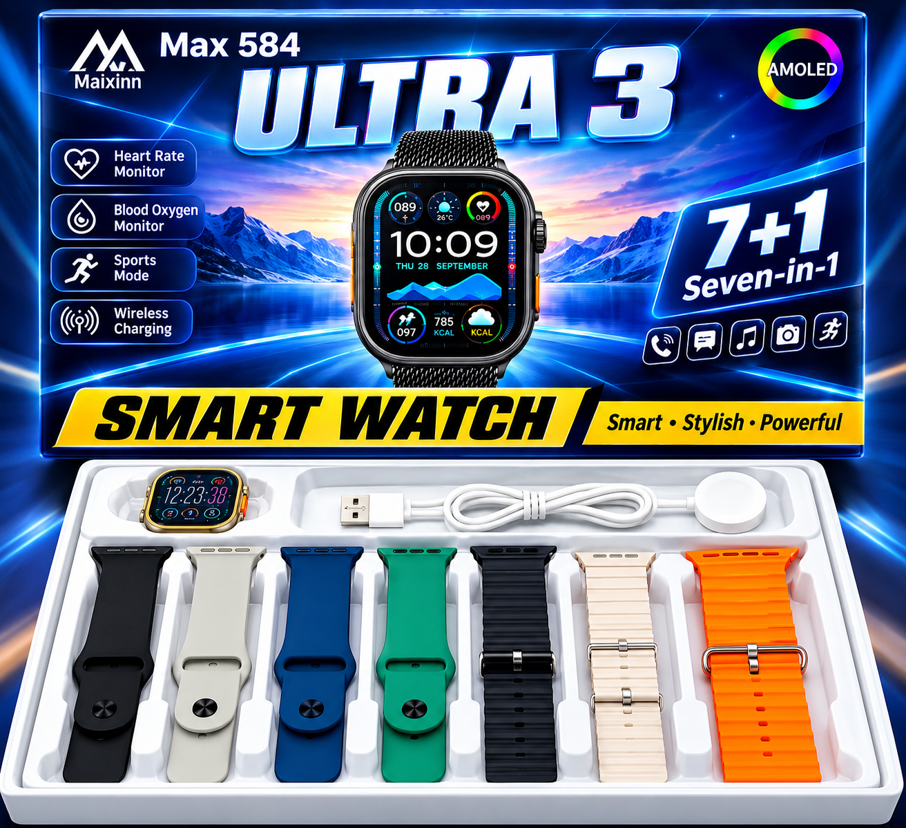 Touch AMOLED Display Smartwatch - Image 1