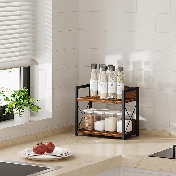 2 Layer Storage Shelf Rack – Multipurpose Organizer for Kitchen, Office & Home