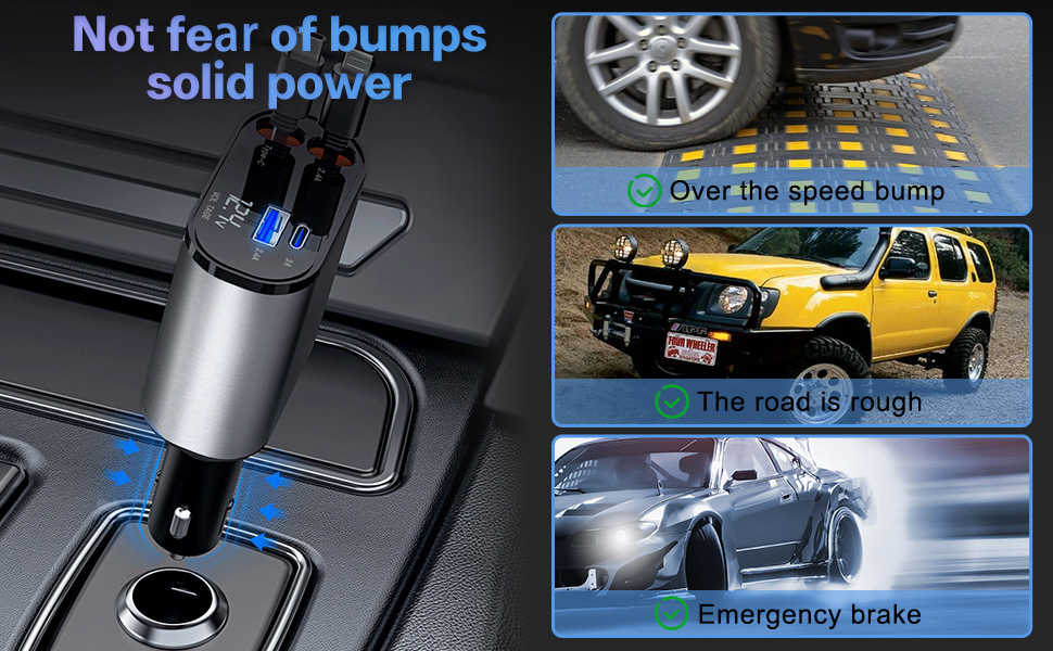 Retractable Car charger Daraz.pk