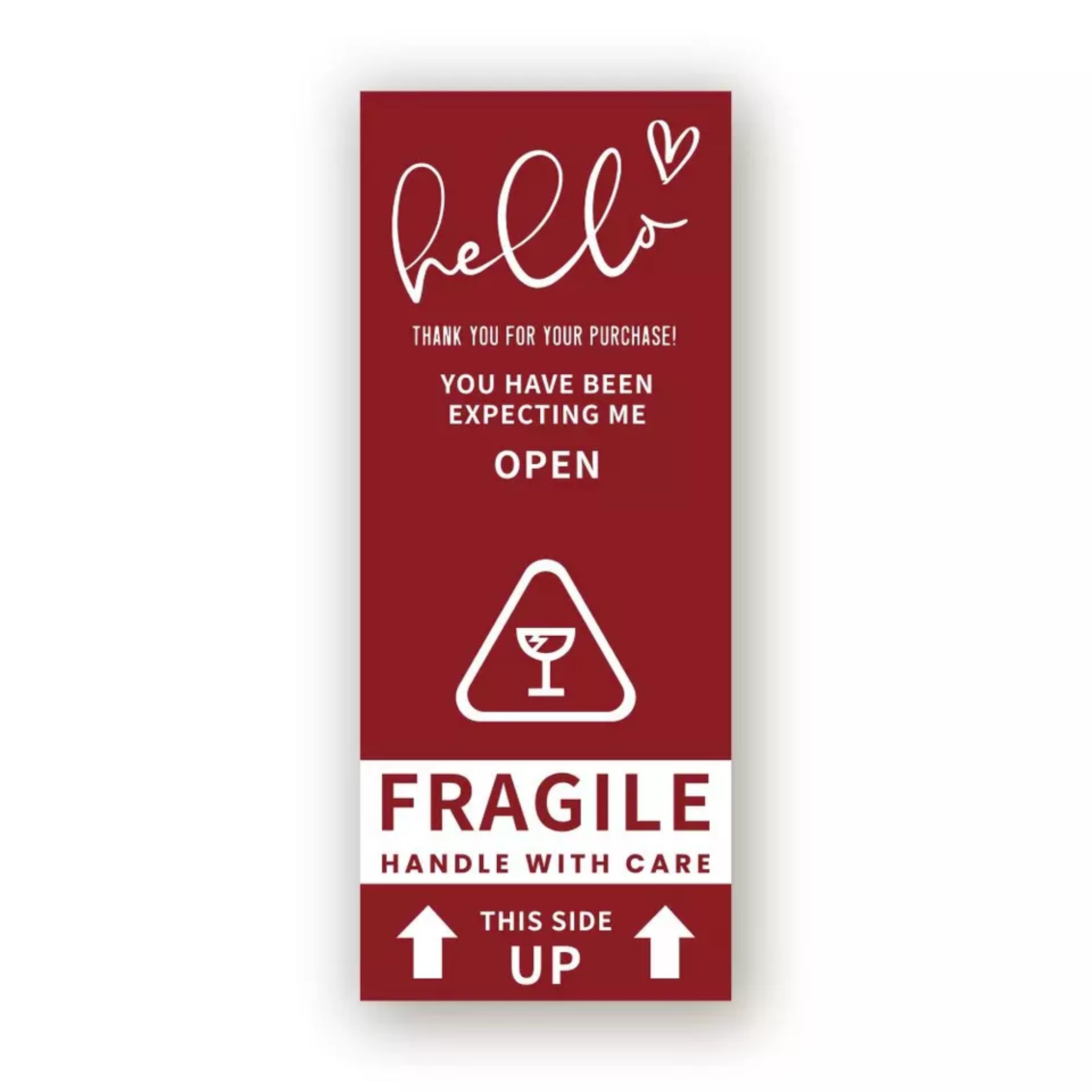 50Pcs/pack Thank You For Purchase Stickers Fragile Handle With Care Labels for Commodity Express Warning Labels Package Sticker
