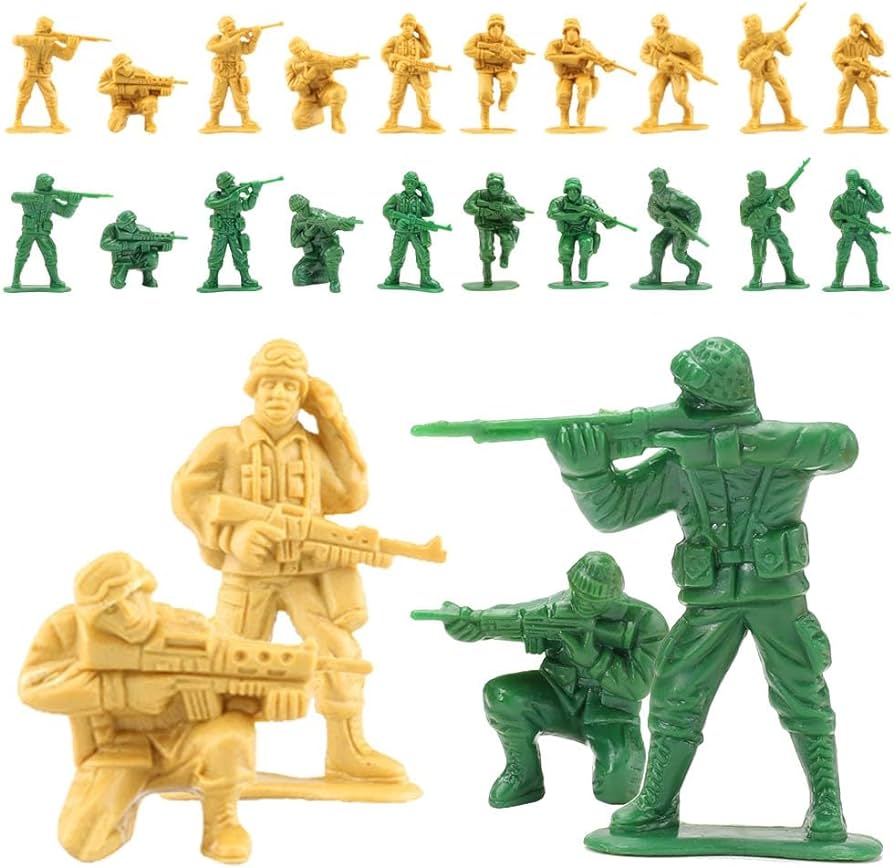 Military Force Army Soldier Toy Set - Fighting Soldiers - War Man Action Figure Toys Set For Kids Boys Girls