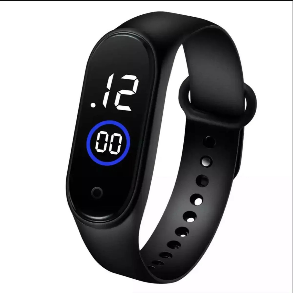 Pack of 2 Black Digital Square Wrist Watch LED Display watch For Men