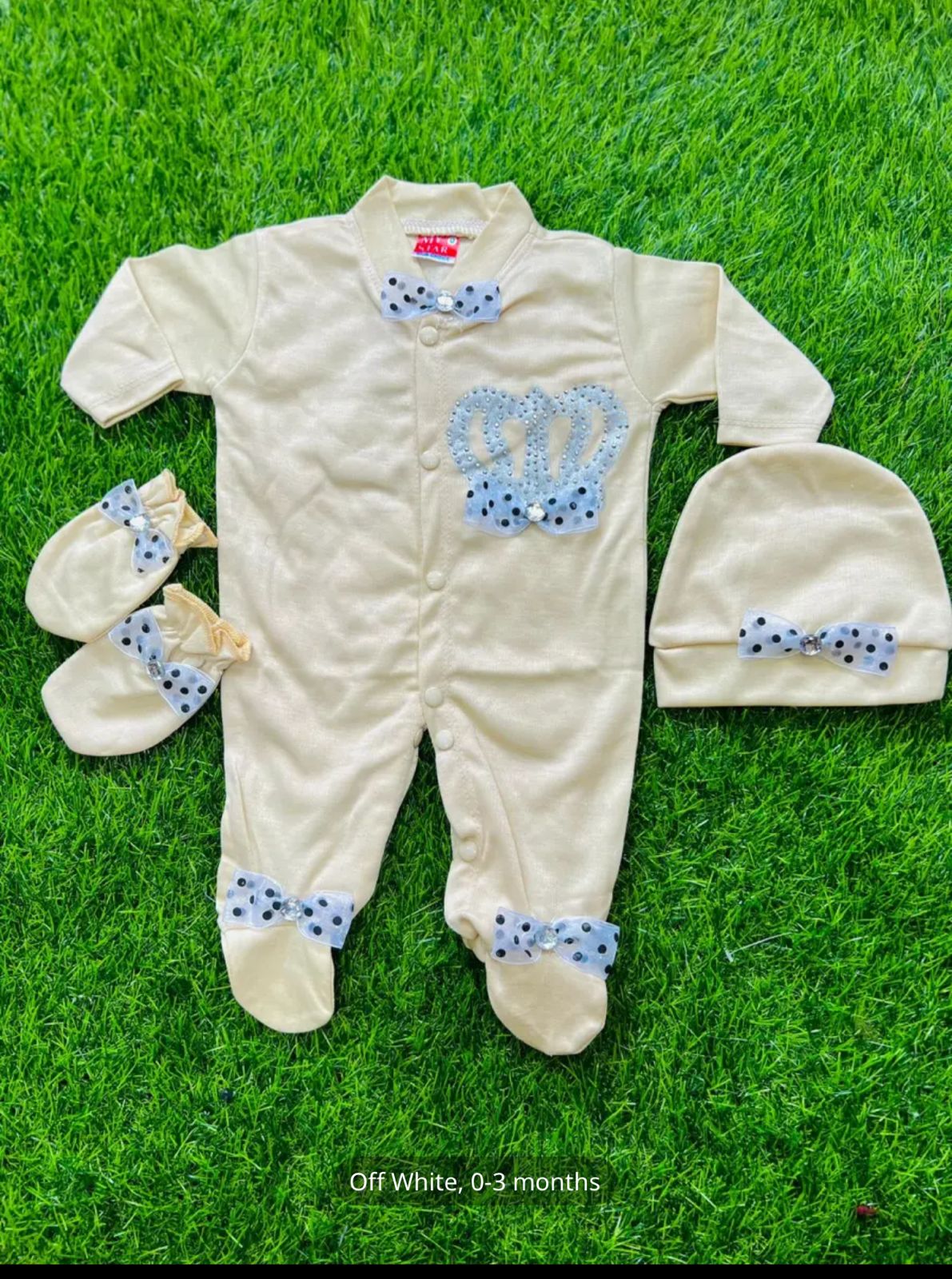 Turkish baba and baby crown romper dress