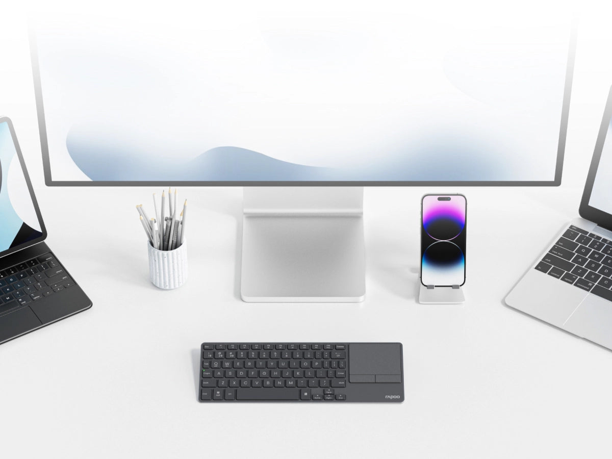 RAPOO E900T Mini Wireless Keyboard Black with Touchpad Multi-Device HTPC Support Touch Gestures for Windows & Mac 16 ba2acf3e0031213bfe0ef521c5b8abfa