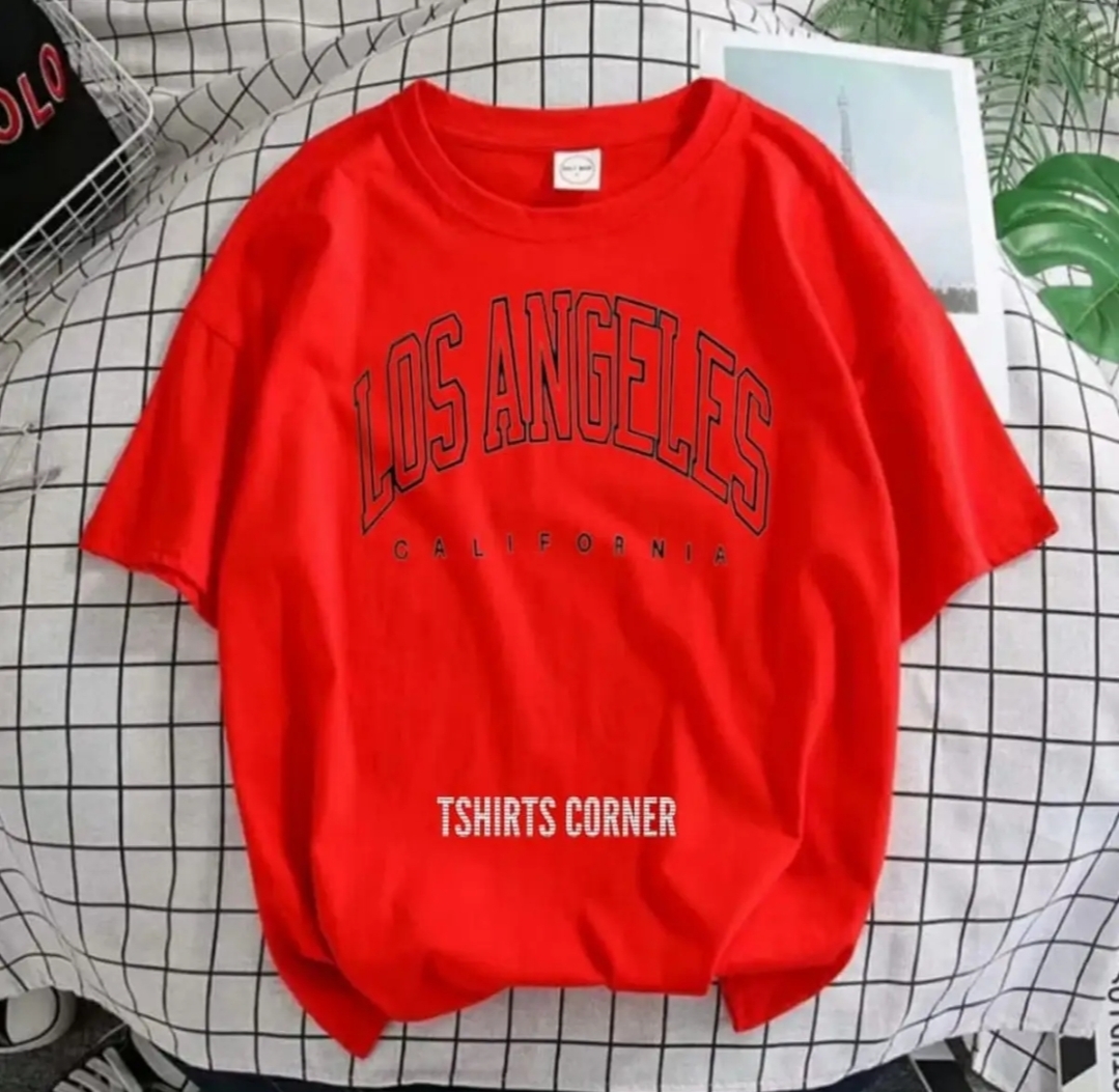 New Trendy Summer Collection T shirt New Stylish LOS ANGELES CALIFORNIA Design Tee shirt Round Neck Export Quality Top