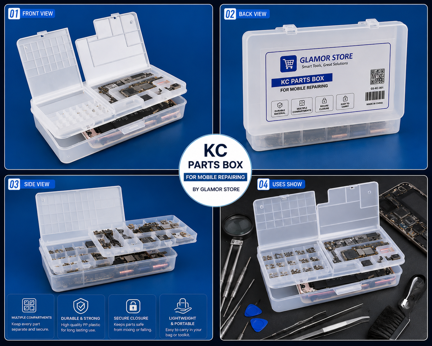KC PARTS BOX FOR MOBILE REPAIRING