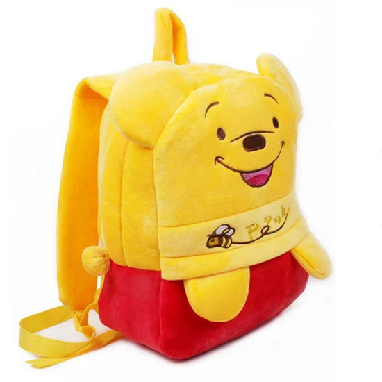pooh bag Children plush backpack cartoon baby school bag animation toy pooh bag
