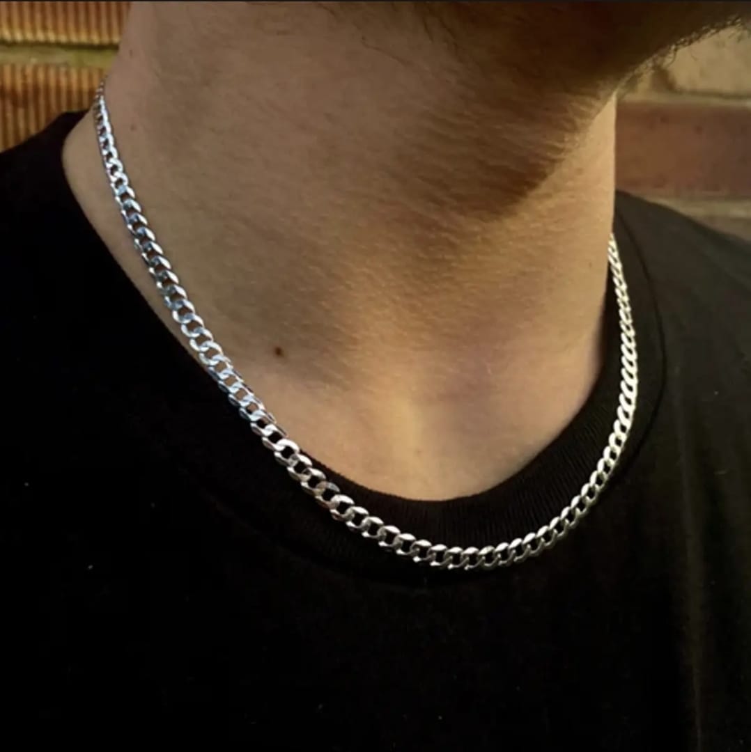 Silver Black Gold Neck Chain - High Quality  For Men Girls Boys