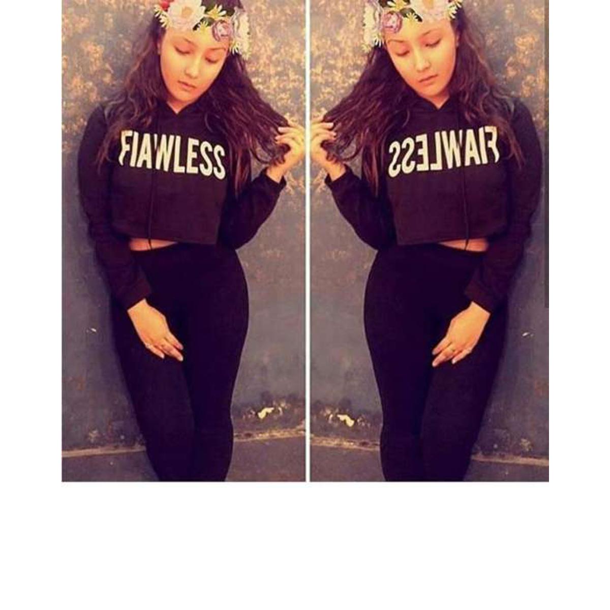 Flawless crop outlet hoodie