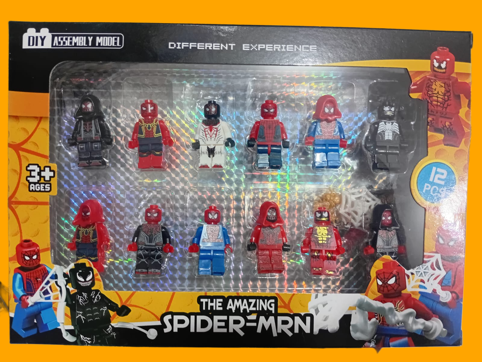 12 Pcs Spider-Man Building Blocks Minifigures Toy Set - Superhero Action Figures