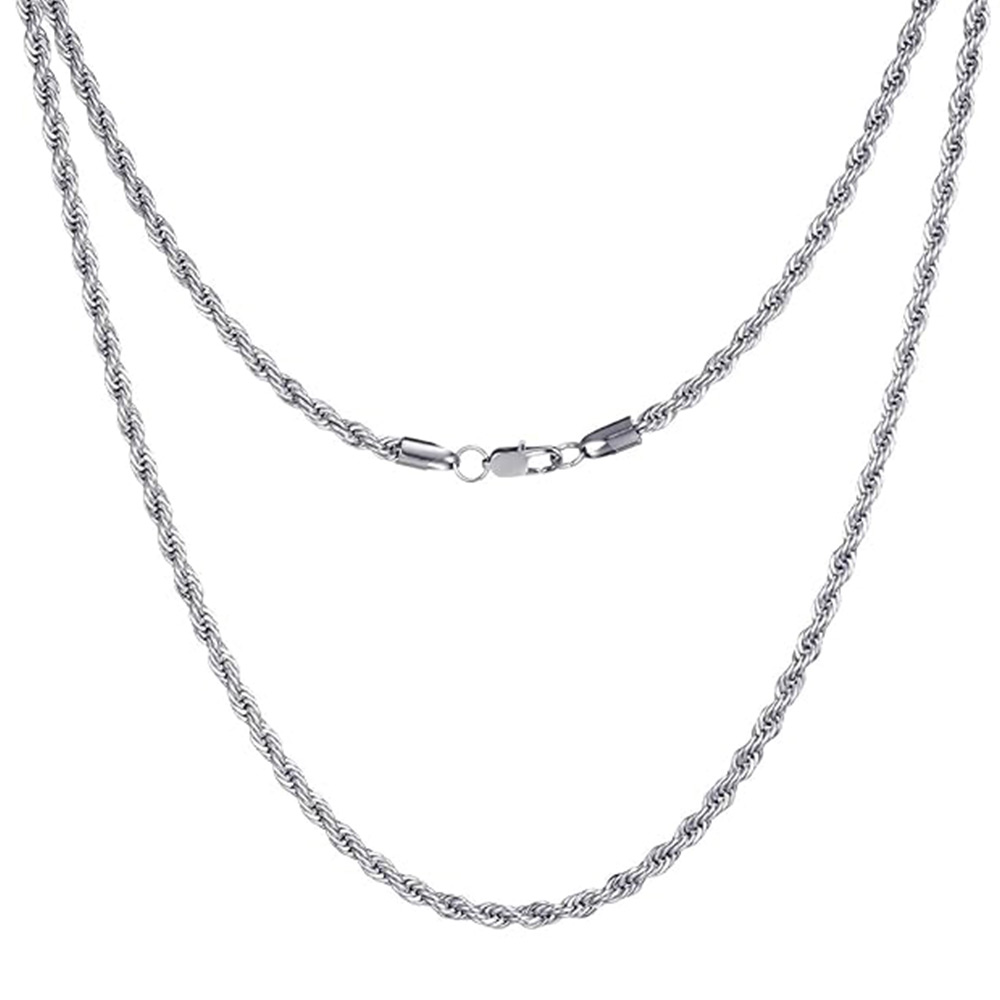 Silver Rope Chain for Men