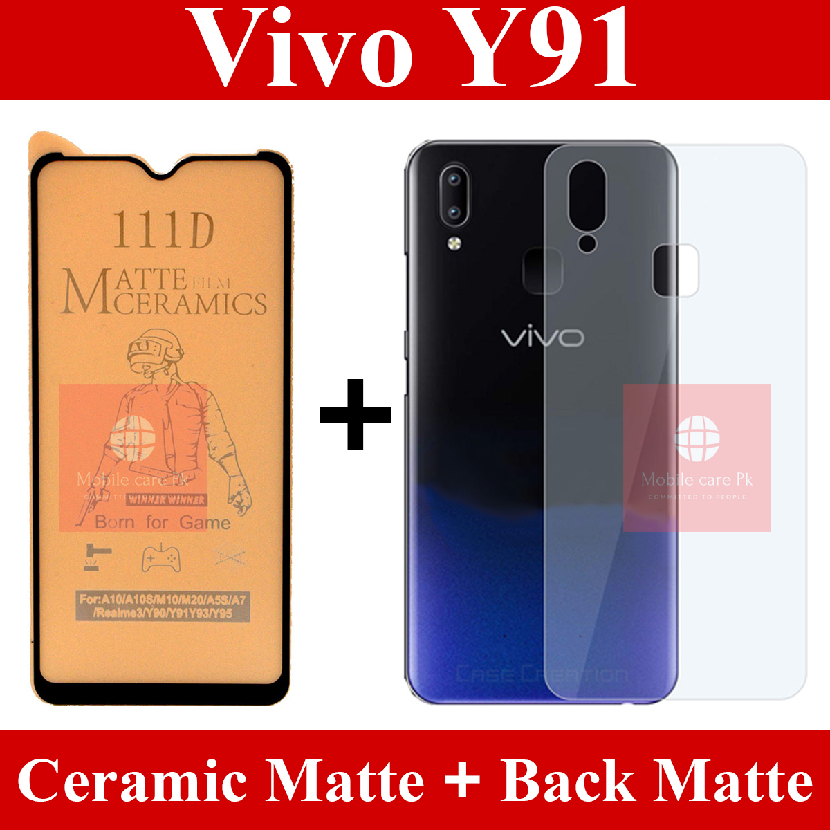 vivo y91 back cover no fingerprint