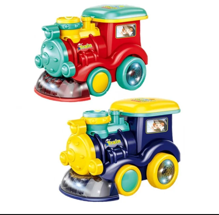 Cartoon Train Bubble Music Toy For Boys Girls