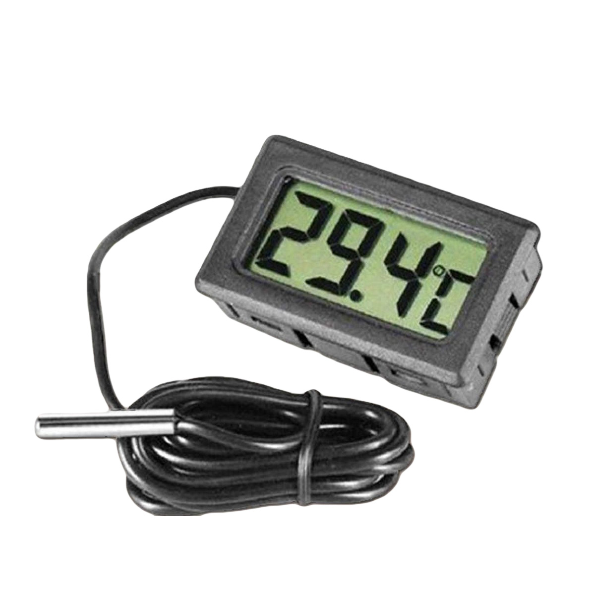 TPM10 Mini LCD Digital Instant Read Thermometer Mini Room Temperature Meter Real Time Aquarium Fish Tank Temperature Meter With Waterproof Sensor