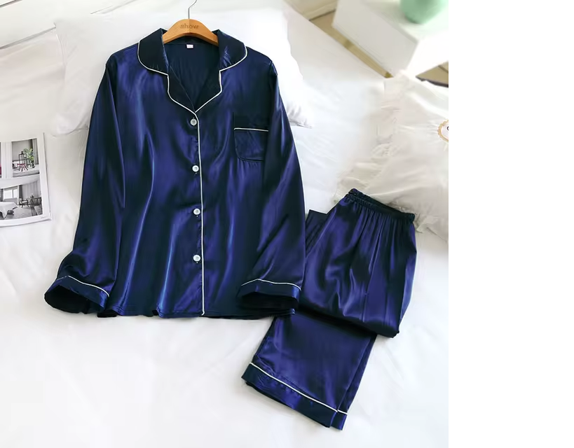 Night Wear for Women Nighty Soft Silk Satin stuff Night suit for girls and women, 2PC Bridal wear Sleeping Dress Girls Sleepwear Loungewear Sleeping Suit lingerie shirt and Pajama ,Night Dress for girls and women
