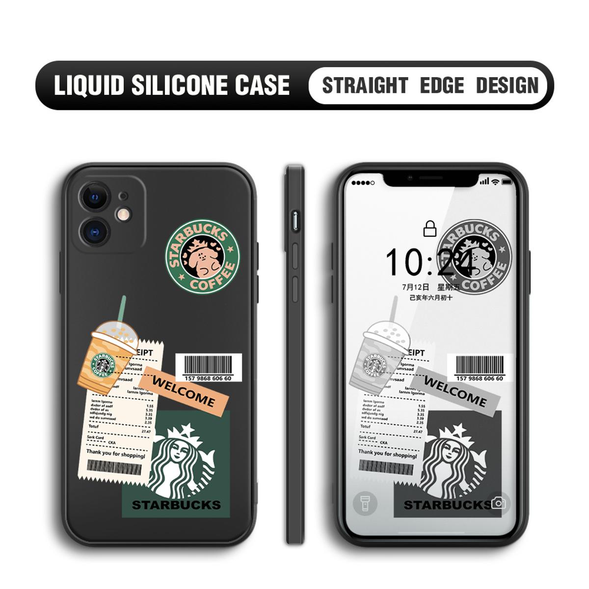 UCUC for iPhone 11 Case Cute Creative Coffee Milk Tea Stickers
