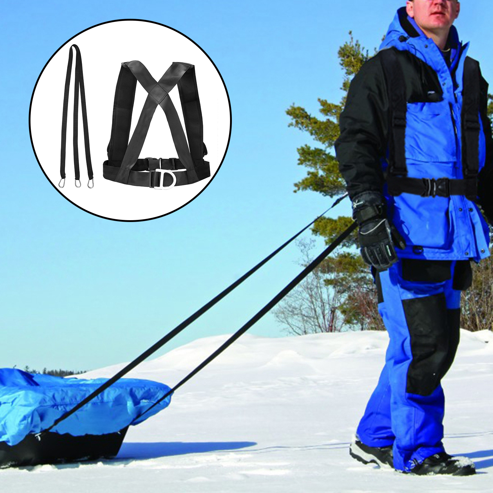 Clam Sled Pulling Harness