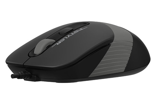 A4Tech FM10S FSTYLER - Silent Click -1600 DPI Optical Mouse - Symmetric Design - Ambidextrous - USB Cable - For PC/Laptop