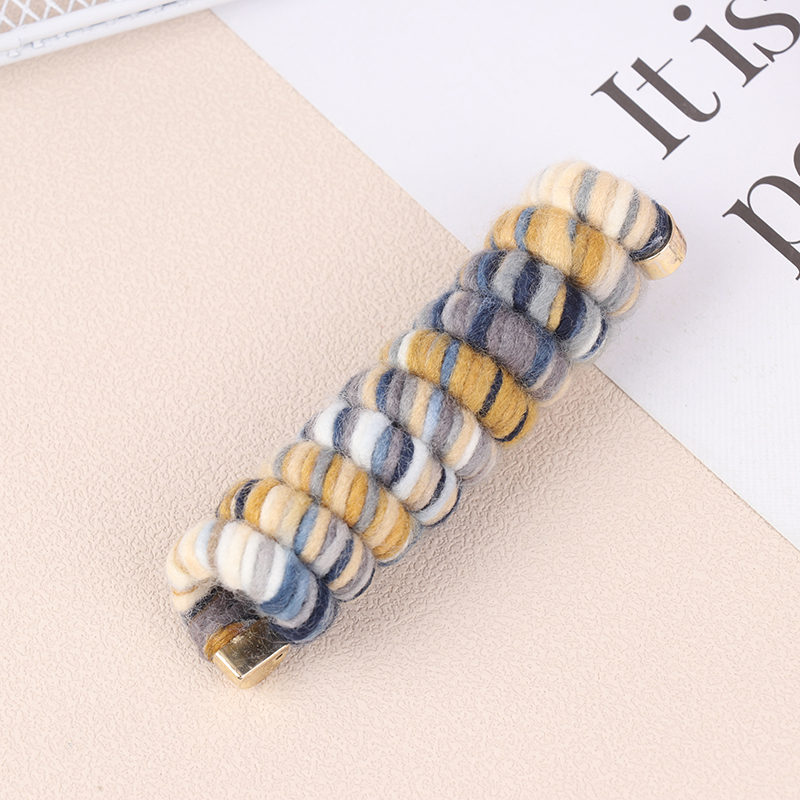 Rainbow Colored Telephone Wire Hair Band High Elasticity Durable Female Tie Hair High Ponytail