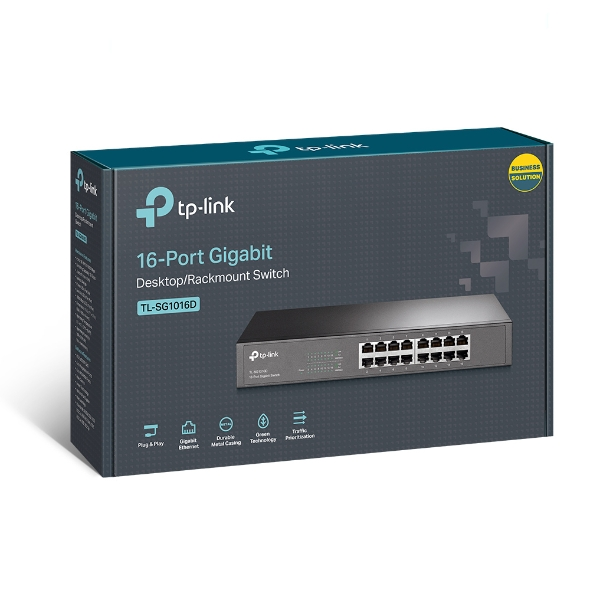Tp Link 16-Port Gigabit Desktop/Rackmount Switch TL-SG1016D